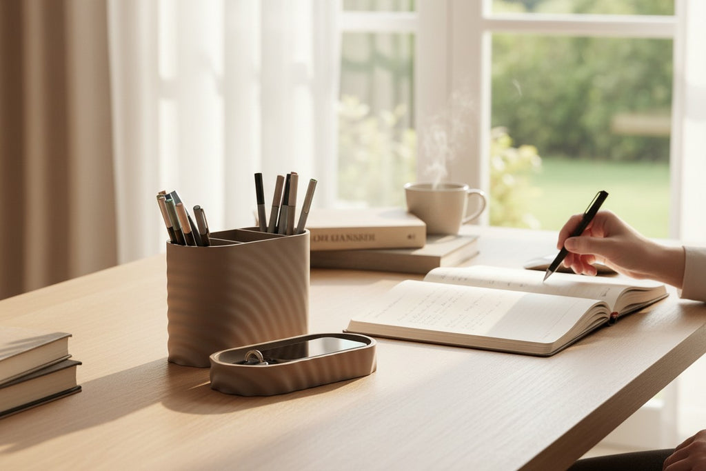Aufbewahrungsbox im Wellendesign