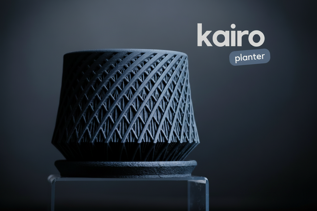 Kairo – Blumentopf mit Untersetzer | Modernes Design | 2 Größen