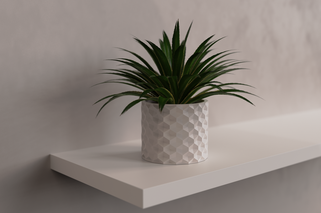 Hexagonales Pflanzgefäß - Klein