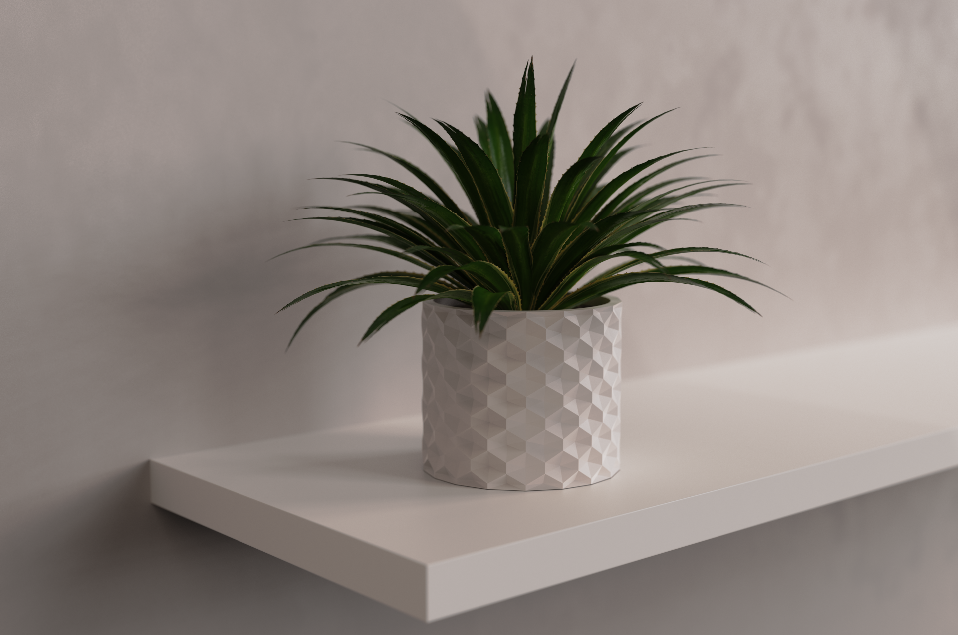 Hexagonales Pflanzgefäß - Klein