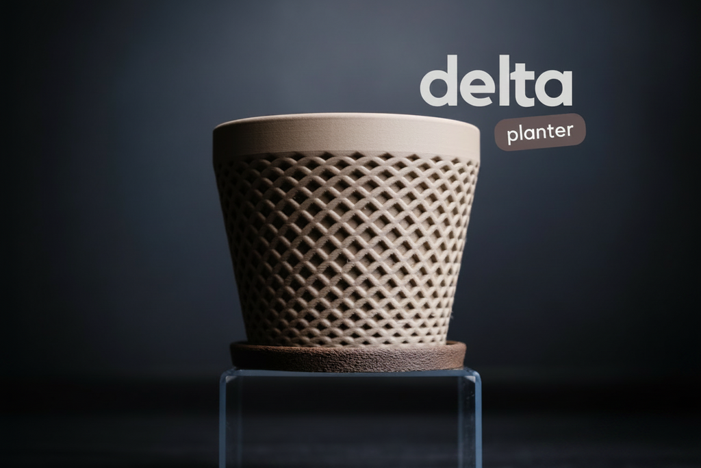 Delta – Blumentopf mit Untersetzer | Modernes Design | 2 Größen (Kopie)