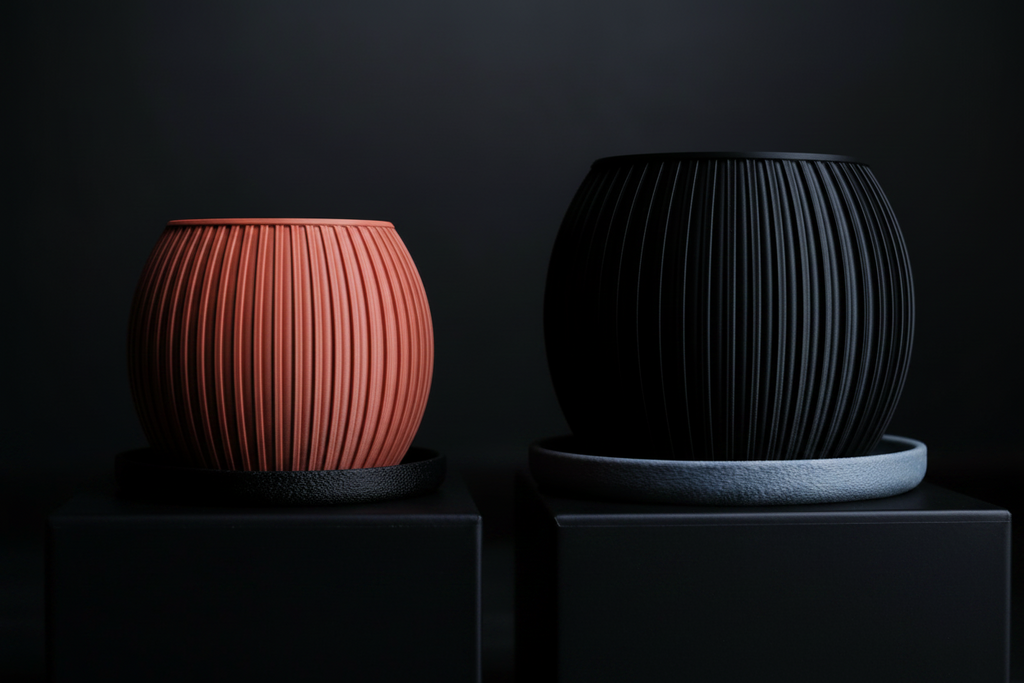 Halo – Blumentopf mit Untersetzer | Modernes Design | 2 Größen